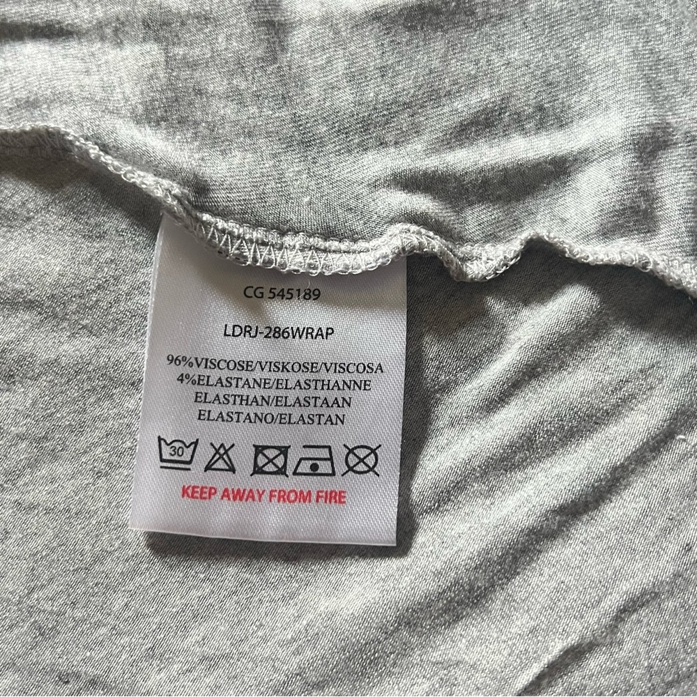 Brave Soul Light Gray High Low Wrap Dress - Picture 13 of 13
